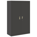 Storage Cabinet Black 90 x 40 x 140 cm Steel 3406160