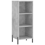 Highboard Concrete Grey 34,5x34x180 cm Engineered Wood 3200333