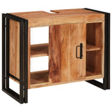 Sink cabinet with Shelf Brown 71 x 33 x 58 cm Solid Acacia Wood 4102773