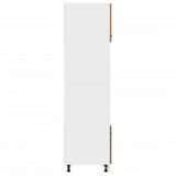 Microwave Cabinet Lyon Smoked Oak 60x57x207 cm Engineered Wood 3334020