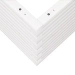 ZNTS Garden Planter White 60x60x46 cm Solid Wood Pine 3282410