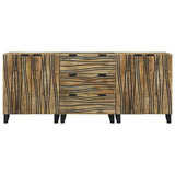 Bathroom Furniture Set with Drawer 3 pcs Brown Engineered Wood 3310041