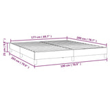 Box Spring Bed Frame White Super King Faux Leather 3121186