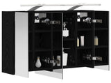 Bathroom Mirror Cabinet Black Oak 60 x 14.5 x 50 cm 889080