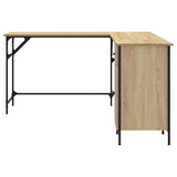 Desk Sonoma Oak 141x141x75 cm Engineered Wood 837598