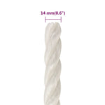 Work Rope White 14 mm 100 m Polypropylene 153062