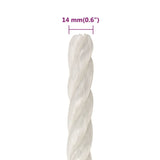 Work Rope White 14 mm 100 m Polypropylene 153062