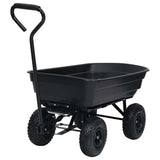 Garden Tipping Hand Cart 300 kg 75L Black 92579