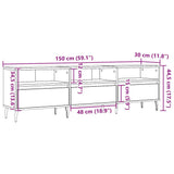 TV Cabinet Old Wood 150x30x44.5 cm Engineered Wood 857191