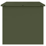Garden Storage Cushion Box Steel 55 x 50.5 x 50 cm Olive Green 874577