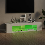 TV Cabinet with LED Lights White 135x39x30 cm 804229