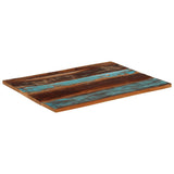 Table Top Multicolour Solid reclaimed wood 70x90 cm Durable 286061