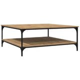 Coffee Table Artisan oak 100 x 100 x 40 cm Engineered Wood 883501