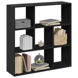 Room Divider Bookcase Black 102x29x103.5 cm Engineered Wood 858049