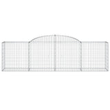 Arched Gabion Baskets 20 pcs 300x50x80/100 cm Galvanised Iron 3146697
