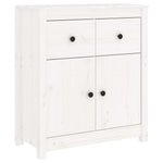 Sideboard White 70x35x80 cm Solid Wood Pine 813750