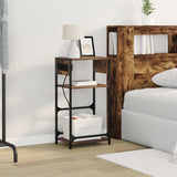 Bedside Cabinet Smoked Oak 40 x 27 x 76 cm Engineered Wood 859572