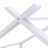 Kids Bed Frame White Solid Pine Wood 70x140 cm 289610