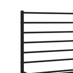 Metal Bed Frame without Mattress with Headboard Black 180x200cm 352323