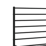 Metal Bed Frame without Mattress with Headboard Black 180x200cm 352323