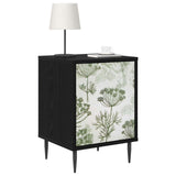 Bedside Cabinet GOTHA 2 pcs Black Oak 36 x 33 x 51 cm 8007268
