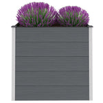 Garden Raised Bed WPC 100x50x91 cm Grey 43604