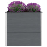 Garden Raised Bed WPC 100x50x91 cm Grey 43604