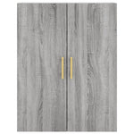 Highboard Grey Sonoma 69.5x34x180 cm Engineered Wood 3195897