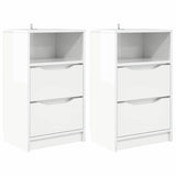 Bedside Tables 2 pcs High Gloss White 40 x 30 x 467 cm 888916