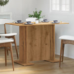 ZNTS Dining Table Artisan Oak 110x60x75 cm Engineered Wood 855809