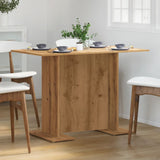 ZNTS Dining Table Artisan Oak 110x60x75 cm Engineered Wood 855809