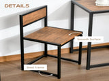 Dining Table and Chairs Set 2, Dining Room Sets, Rectangular Space Saving Table and 2 Chairs for T3398P344252