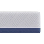 Mattress White and Blue 90 x 190 cm Gel Memory Foam 4106337