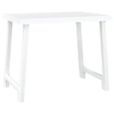 Camping Table White 79x56x64 cm PP Wooden Look 364737