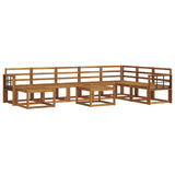 Outdoor Sofa Set 9 pcs Natural Solid Acacia Wood 3366857