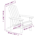 Garden Chair White HDPE Standard 3095692