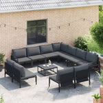 Garden Sofa Set Anthracite Steel 3379001