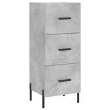 Highboard Concrete Grey 34,5x34x180 cm Engineered Wood 3199245
