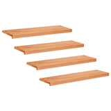 Stair Treads 4 pcs 100 x 30 x 2 cm Varnish Solid Beech Wood 3446217