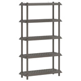 Shelving Unit 5-Tier 100 x 40 x 177 cm PP Light Grey 8011755