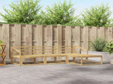 Outdoor Sofa Set 4 pcs White 245.5 x 162.5 x 73 cm 3386283