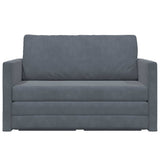 Sofa Bed Dark Grey 124 x 204 x 61 cm Velvet 4106703