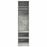 800238 Wardrobe Concrete Grey 50x50x200 cm Engineered Wood