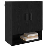 Wall Cabinet Black oak 60 x 31 x 70 cm Engineered wood 879542