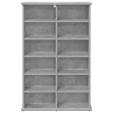 CD Cabinet Concrete Grey 60 x 17 x 92 cm Engineered Wood 8012736
