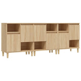 Sideboards 3 pcs Sonoma Oak 60x35x70 cm Engineered Wood 3185738