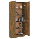 Book Cabinet Smoked Oak 82.5x30.5x185.5 cm Engineered Wood 815114