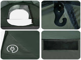 Side Tent Army Green 410 x 410 x 250 cm Polyester and Steel 42028684