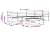 Outdoor Sofa Set 5 pcs Natural 3365957