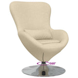 Egg Chair Cream 63 x 73 x 90 cm Fabric 42002742